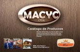 Catálogo de Productos - Macyc · maderas, para camas y boxsprings, cajas para vinos y finos muebles en maderas nativas para un hogar familiar. Esta empresa ha sido pionera en el