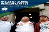 Informe sobre la situación de las personas · se presenta en la sección siguiente el caso de la Tribu Yaqui como pueblo en defensa de sus derechos colectivos y de los derechos ambientales,