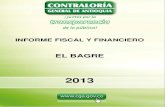 INFORME FISCAL Y FINANCIERO - CGA · 2015. 11. 25. · y presupuestal del Sistema Consolidador de Hacienda e Información Financiera Pública Chip, y la información para el cálculo
