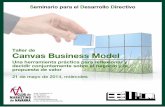 Canas business model - Club de Marketing de Navarra · 2016. 7. 22. · 1- La herramienta Canvas y los post-it de colores. •El Canvas, una herramienta gráfica nueva para visualizar