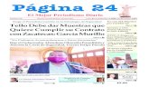 Página 24 · Página 24 El Mejor Periodismo Diario Zacatecas, Zac. Director General: Ramiro Luévano López Por Silvia Montes Montañez Una Nueva Batalla Página 7 Lunes 21 de Septiembre