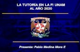 LA TUTORÍA EN LA FI UNAM AL AÑO 2020copadi.fi-c.unam.mx/tutoria/presentacionFinal.pdf · 2016. 10. 10. · Mi visión del programa de tutoría en la FI UNAM en el año 2020 es: