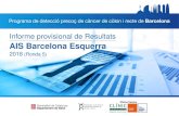AIS Barcelona Esquerra · 2020. 7. 2. · 3 Programa de detecció precoç de càncer de còlon i recte de Barcelona. Informe provisional de resultats de l‘Àrea Integral de Salut