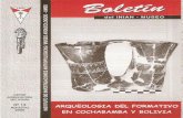 Boletin INIAM Nº13€¦ · restos materiales y evidencias de diferente tipo ... Desafortunadamente el "Período Formativo" en Bolivia -en términos generales-esl ... secuenciaaparecen