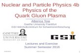 Nuclear and Particle Physics 4b Physics of the Quark Gluon …alberica/lectures/KT4_SS15/lecture_6.pdf · 25/05/2016 Alberica Toia 1 Nuclear and Particle Physics 4b Physics of the