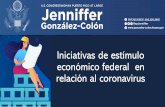 Iniciativas de estímulo económico federal en relación al coronavirus · 2020. 4. 3. · conjunto ingresos mayores a $198,000. Los contribuyentes elegibles que presentaron sus planillas