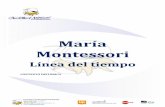 María Montessori€¦ · María Montessori 1870-1952 1870 Nace María Montessori, el 31 de Agosto, en Chiaravalle, Provincia de Ancona. Sus padres fueron Alessandro Montessori y