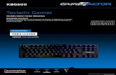 Teclado Game Factor Mecánico · 2020. 8. 8. · El sueño de los amantes de los TenKeyless ha llegado. El KBG500 es un teclado mecánico compacto, con switches Outemu e iluminación