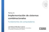Tema 3: Implementación de sistemas combinacionales · 10 FC tema 3: Implementación de sistemas combinacionales versión 12/09/14 Módulo: dispositivo que realiza físicamente una
