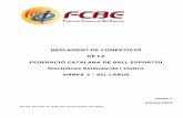 REGLAMENT DE COMPETICIONS DE BALL ESPORTIU ...Reglament de Competició Disciplines Estàndards i Llatins Annex 2 - Síl·labus Versió 1 - octubre 2015 Comitè Esportiu de la FCBE