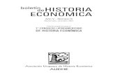 boletín HISTORIA ECONÓMICA · 2019. 2. 19. · El BOLETÍN DE HISTORIA ECONÓMICA es una publicación de la Asociación Uruguaya de Historia Económica, órgano de comunicación