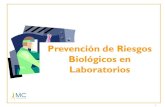 Prevención de Riesgos Biológicos en Laboratorios³n-Ries… · Riesgos biológicos en los Laboratorios Nivel 2 de contención: requerimientos Prácticas de laboratorio Limitar o