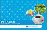 CADENA DEL TÉ - Alimentos Argentinos...La mayoría de la población del mercado doméstico consume Té negro en saquitos. Nichos de mercado que consumen blends de Té y otras tisanas,
