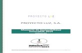 PROYECTO LUZ, S.A. · 2019. 10. 29. · Memoria de Sostenibilidad InnovaRSE 2014 de Proyecto Luz S.A. 2 Esta Memoria de Sostenibilidad 2014 de la empresa Proyecto Luz S.A. ha sido