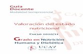 Guía Docente - UCAVILA · Macedo G, Altamirano MB, Márquez YF, Vizmanos B. Manual de prácticas de evaluación del estado nutricional. Madrid: Mc Graw Hill; 2015. Salas-Salvadó