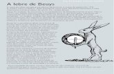 EN PLENAS FACULTADES A lebre de Beuys Beuys.pdf · A lebre de Beuys A icona da lebre coa que pretendemos desenvolver a imaxe da exposición EN PLENAS FACULTADES debe entenderse como