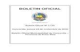 BOLETIN OFICIAL - concordia.gob.ar€¦ · BOLETIN OFICIAL DEPARTAMENTO EJECUTIVO Boletín Oficial Nº 2.730 Concordia, jueves 24 de noviembre de 2016 Boletín Oficial Municipalidad