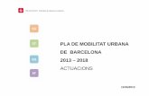 PLA DE MOBILITAT URBANA DE BARCELONA 2013 – 2018 …€¦ · VEHICLES SOSTENIBLES I SEGURS Promoció de vehicles eficients i que disminueixin les externalitats de la mobilitat en