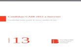 Candidats CAIB 2015 a Internet - fundaciobit.org€¦ · Candidats CAIB 2015 a Internet Correlacions entre creació de xarxa i nombre de vots < m o n o g r a f i e s > 13