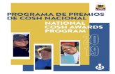 PROGRAMA DE PREMIOS DE COSH NACIONAL NATIONAL COSH … · pación en el programa del Centro de Trabajadorxs, desarrolló un interés en ayudar a lxs trabajadorxs inmigrantes de bajos