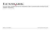 Guía de referencia rápida de Lexmark Interact S600 Seriesg-ecx.images-amazon.com/images/G/30/CE/Electronica/Manuals/B002LE8BKY.pdfposterior de la impresora. Se autoriza la utilización