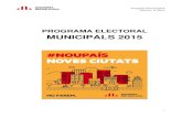 PROGRAMA ELECTORAL MUNICIPALS 2015locals.esquerra.cat/documents/programa-electoral... · 19. Mireia Contreras i Parés (ERC) 20. Albert Mercadé i Rovira (ERC) 21. Mercè Mateo i