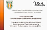 Universidad Autónoma de Baja California - UABCcimarron.mxl.uabc.mx/pdf/DSA/Convocatoria 2019.pdf · UABC los resultados El CA en relación a su Dictamen y Cronograma realiza la reprogramación