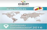 Presentación€¦ · N° 0184/2015 emitió el Reglamento de Referendo Constitucional 2016, que permitía administrar este proceso electoral. El 21 de febrero 2016 se realizó la