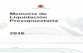 Memoria presupuestaria 2016 - Tribunal Constitucional€¦ · Memoria presupuestaria 2016 Página 2 1. EJECUCIÓN DEL PRESUP UESTO El Tribunal Constitucional en Pleno, en ejercicio