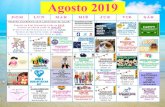 August 2019 Spanish with flyers · VISITANOS EN PISCATAWAY VISITANOS EN SAYREVILLE VISITANOS EN EAST BRUNSWICK Viernes 2 de Agosto, 2019 de 10 AM a 11 AM CUIDADO DE LA PIEL EN VERANO