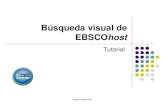Búsqueda visual de EBSCOhost · Para comenzar la búsqueda de artículos, ingrese un término de búsqueda en el campo Buscar y haga clic en Buscar. Dependiendo de la configuración