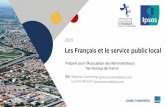 Les Français et le service public local · 2019. 10. 25. · 3 ©Ipsos pour l’AATF ©Ipsos.–Les Français et le service public local –2019. Nous allons parler du service public