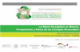 La Matriz Energética en México: Perspectivas y Retos de las … · 2015. 10. 9. · La Matriz Energética en México: Perspectivas y Retos de las Energías Renovables Efraín Villanueva