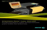 Impresora Xerox Color 550/560 Productividad y color ... · desde un ordenador y, además, que los usuarios puedan ver la cola de impresión y el estado de los suministros desde su