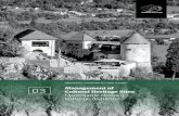 03 Management of Cultural Heritage Sitesicomos.si/files/2020/03/Icomos_1-13_Spreads.pdf · and successful practices, particularly in Southeast Europe. ... while Vlasta Vodeb reports