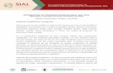INFORMACION VIII CONGRESO INTERNACIONAL SIAL 2018 ...agriculturaurbana.org.br/sial/Sexta_Comunicacion... · Manizales, Colombia 13-15 de noviembre de 2018 (Sexta comunicación, Octubre