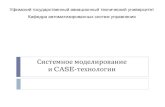 Системное моделирование и CASE-технологииasu.ugatu.ac.ru/library/56c1644b436bb/3ad5f884ea3ff4a60e90ed86… · Моделирование бизнес-процесса