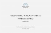 REGLAMENTO Y PROCEDIMIENTO PARLAMENTARIOcapacitacion.hcdn.gob.ar/wp-content/uploads/2018/05/REGLAMEN-Y... · para la presentación de los proyectos de ley, resolución y declaración
