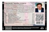 MANUEL MARÍA PONCE - naxos.com · 7 47313 97642 3 manuel marÍa ponce complete piano works • 2 ponce: complete piano works • 2 ponce: complete piano works • 2 1 rapsodia cubana