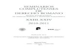 SEMINARIOS COMPLUTENSES DE DERECHO ROMANODE DERECHO ROMANO REVISTA INTERNACIONAL DE DERECHO ROMANO Y TRADICIÓN ROMANÍSTICA XXIII-XXIV 2010-2011 Publicación de la ... co s i m o