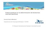 Falsos positivos en la determinación de biotoxinas marinas … Garcia_131014183238.pdf · B.C. primer productor de mejillones y ostiones cultivados: Lagunas de Guerrero Negro, Manuela