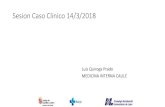 Sesion Caso Clinico 14/3/2018 - WordPress.com€¦ · Sesion Caso Clinico 14/3/2018 Luis Quiroga Prado MEDICINA INTERNA CAULE . Otras exploraciones •Urinocultivo: E coli multisensible