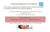 Mesa Redonda: Alimentación del recién nacido prematuro · Una mesa multidisciplinaria: Estimulación de la succión en el recién nacido prematuro. Lic. Flga. Silvina Durhand Estrategias