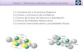 Tema 1: Estructura atómica y enlace químico. · 21 1.4 Teoría de Orbitales Moleculares • Los orbitales moleculares se forman por la combinación o interacción de orbitales atómicos