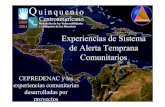 Experiencias de Sistema de Alerta Temprana Comunitarioscidbimena.desastres.hn/docum/crid/AlertaPerspecti... · Red Centroamericana de seguimiento y pronósticos de huracanes, tormentas