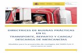DIRECTRICES DE BUENAS PRÁCTICAS EN EL TRANSPORTE, …centroliva.com/wp-content/uploads/2020/09/Directr... · Para más información consulte el decálogo de cómo actuar en caso