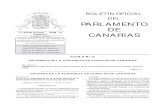 PARLAMENTO DE Fascículo I CANARIASFascículo III. Núm. 77 Fascículo I / 4 17 de abril de 2001 Boletín Oficial del Parlamento de Canarias SIGLAS Y ABREVIATURAS EMPLEADAS AJD Actos