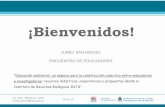 ¡Bienvenidos! - Jurec San Migueljurecsanmiguel.com.ar/html/arch2019/presentacion_JUREC.pdf-Semana de la Ciencia-Capacitación a docentes y alumnos de diferentes escuelas y niveles.