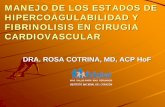 MANEJO DE LOS ESTADOS DE HIPERCOAGULABILIDAD Y ...s2466b93f0b9d8174.jimcontent.com/download/version...HIPERCOAGULABILIDAD Y FIBRINOLISIS EN CIRUGIA CARDIOVASCULAR DRA. ROSA COTRINA,