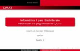 Informática I para Bachillerato - Introducción a la ...pepe/cursos/informatica_ba... · Para realizar la conversi on de binario a decimal, realice lo siguiente: 1 Inicie por el